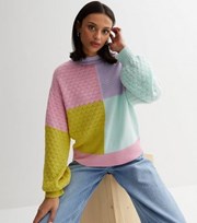 Sunshine Soul Multicoloured Knit Colour Block Jumper